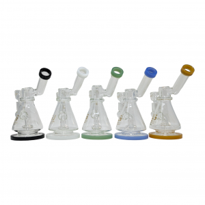 7" Loud Cloud Glass Conical Water Pipe [10241]
